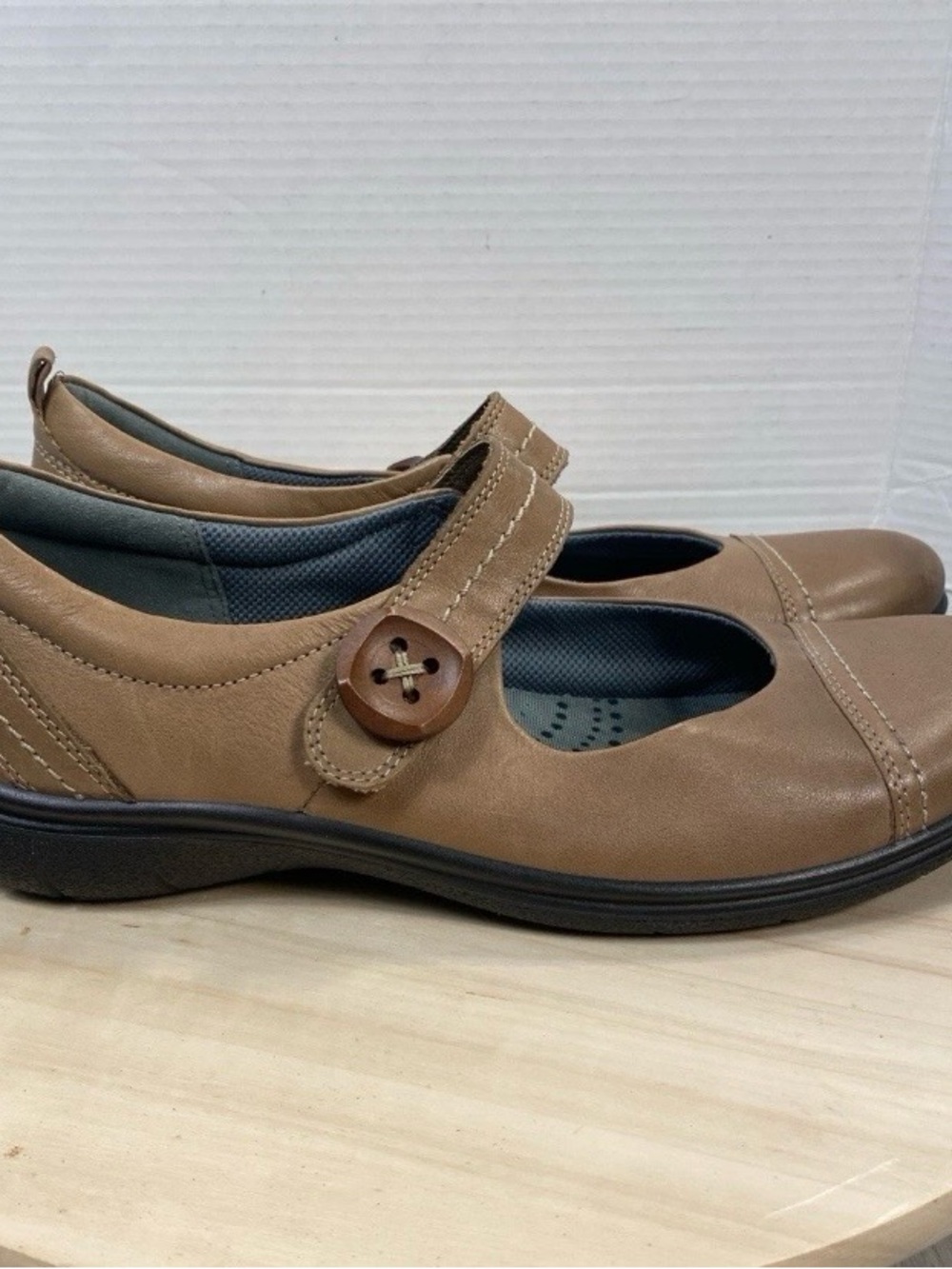 Ecco Mary Jane Shoes 41 US 10/10.5 Comfort  Brown Leather Academia Boho